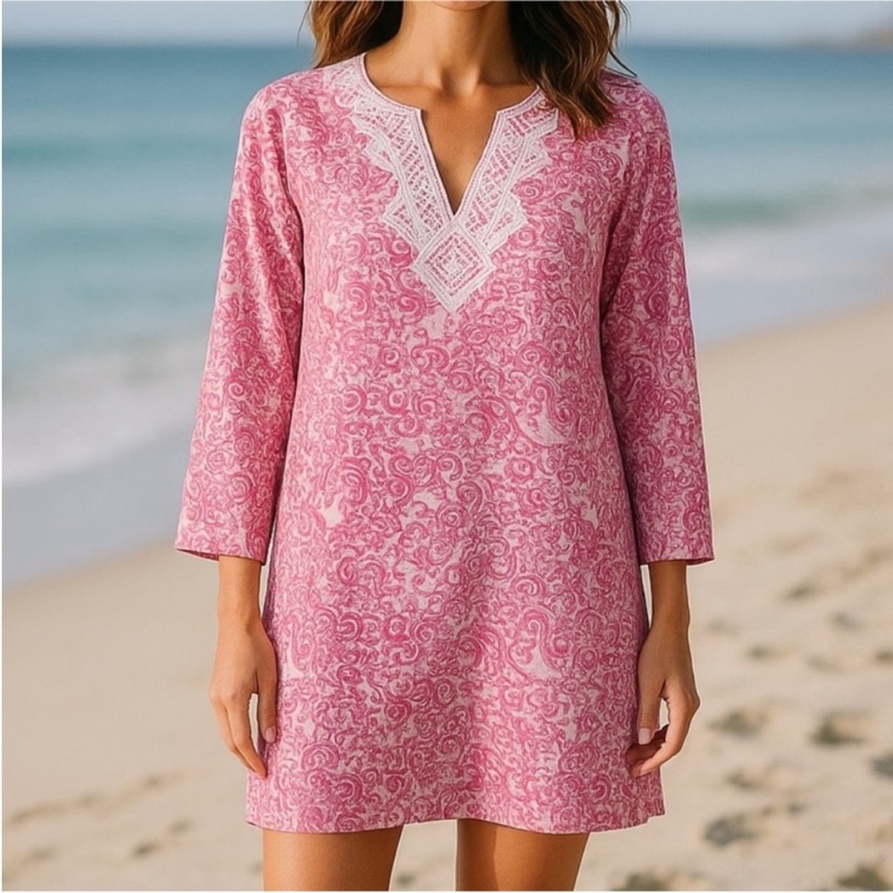 Lilly Pulitzer Jubilee Tunic Dress With Pockets Size M